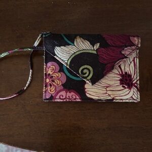 Vera Bradley mod floral Wristlet/ID holder